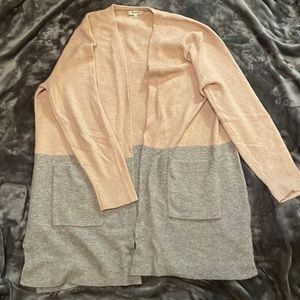 Pink and grey madewell cardigan/sweater